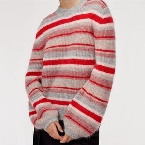 Aritzia Little Moon Gardena Striped Wool Alpaca Blend Crew-Neck Sweater XS